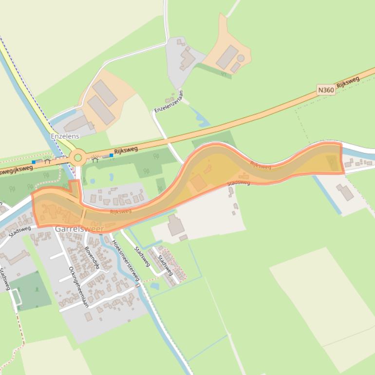 Kaart van postcodegebied 9918PM.