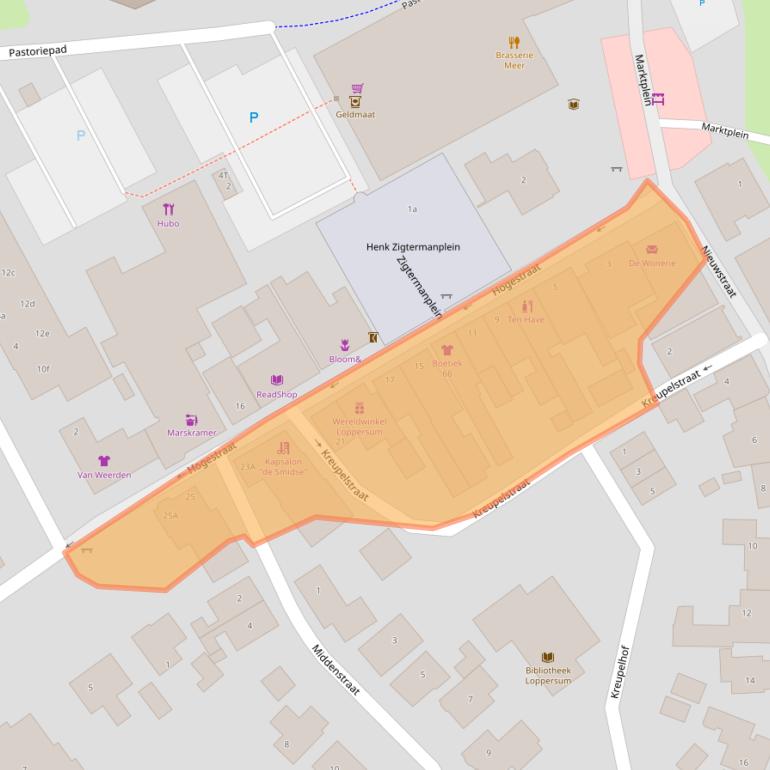 Kaart van postcodegebied 9919AL.