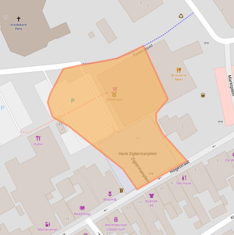 Kaart van postcodegebied 9919AP.