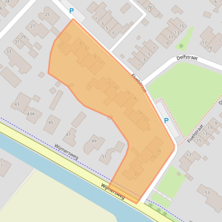 Kaart van postcodegebied 9919BD.