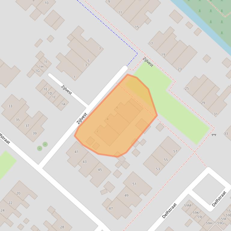 Kaart van postcodegebied 9919BP.