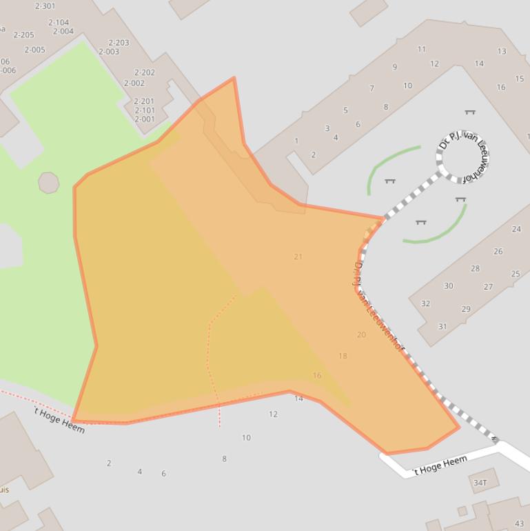 Kaart van postcodegebied 9919HK.