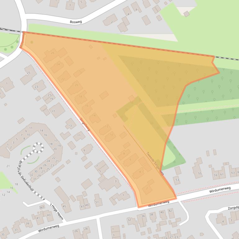 Kaart van postcodegebied 9919HN.