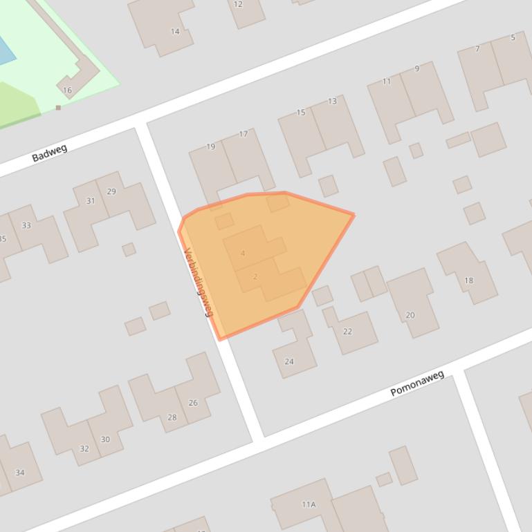 Kaart van postcodegebied 9919HZ.