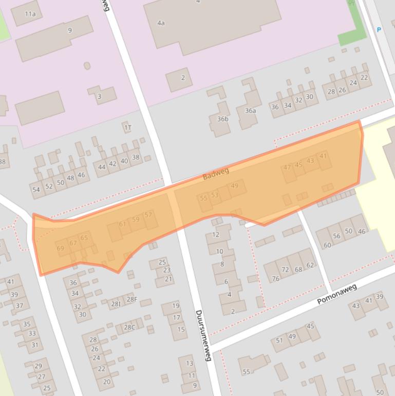 Kaart van postcodegebied 9919JB.