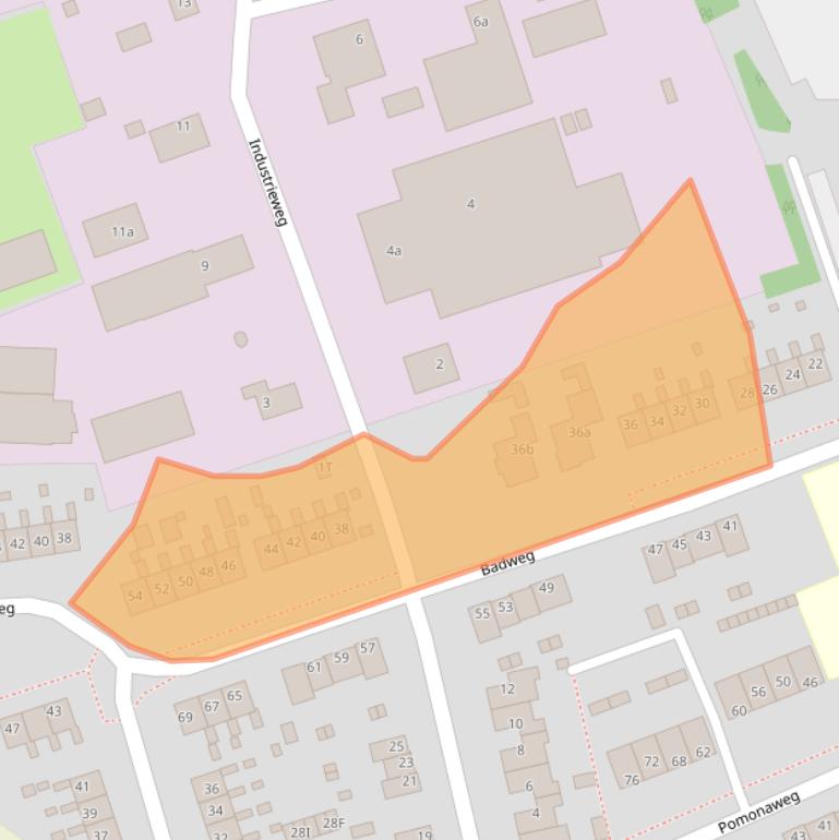 Kaart van postcodegebied 9919JD.