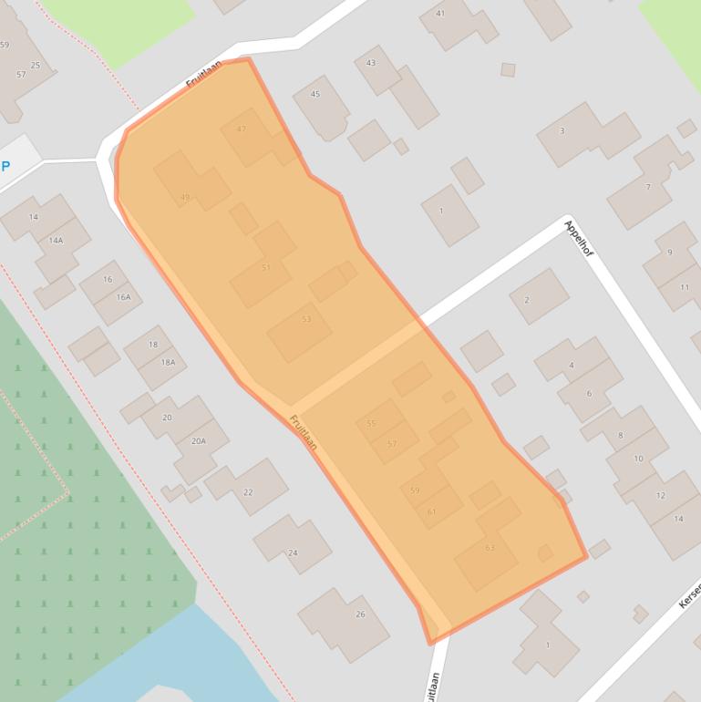 Kaart van postcodegebied 9919KD.