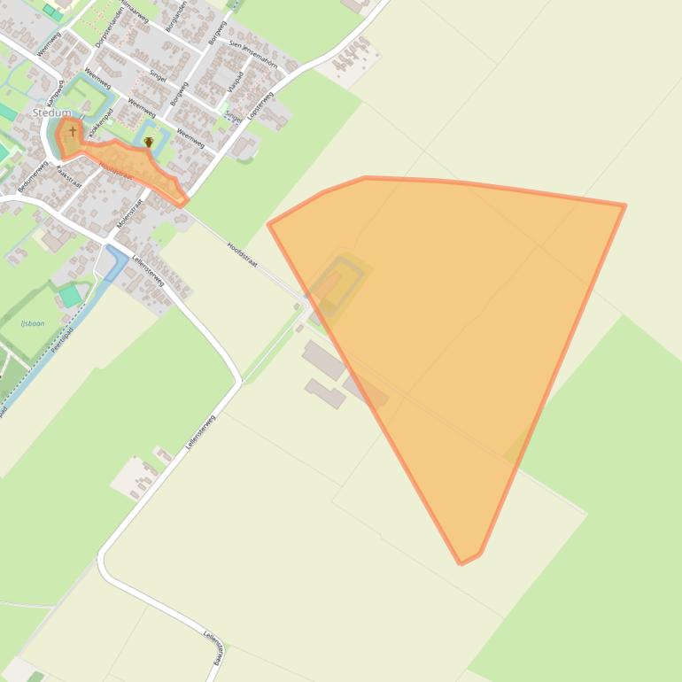 Kaart van postcodegebied 9921PA.