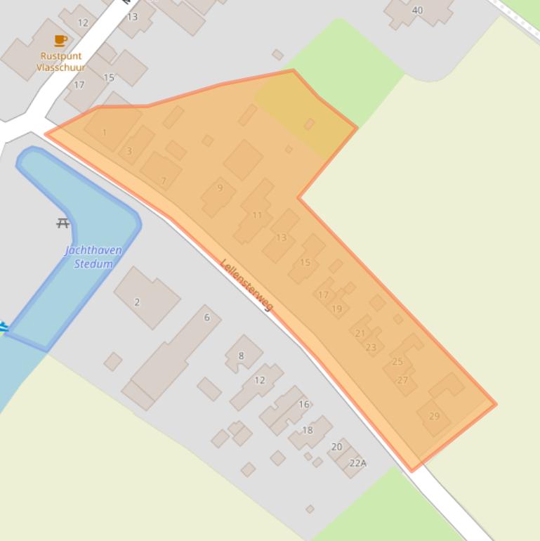 Kaart van postcodegebied 9921PH.