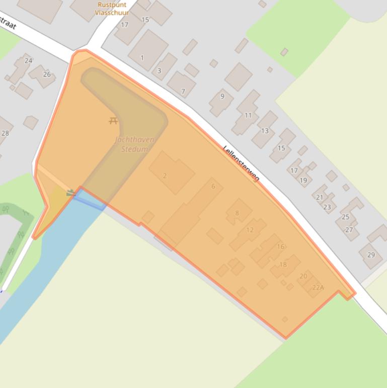 Kaart van postcodegebied 9921PJ.