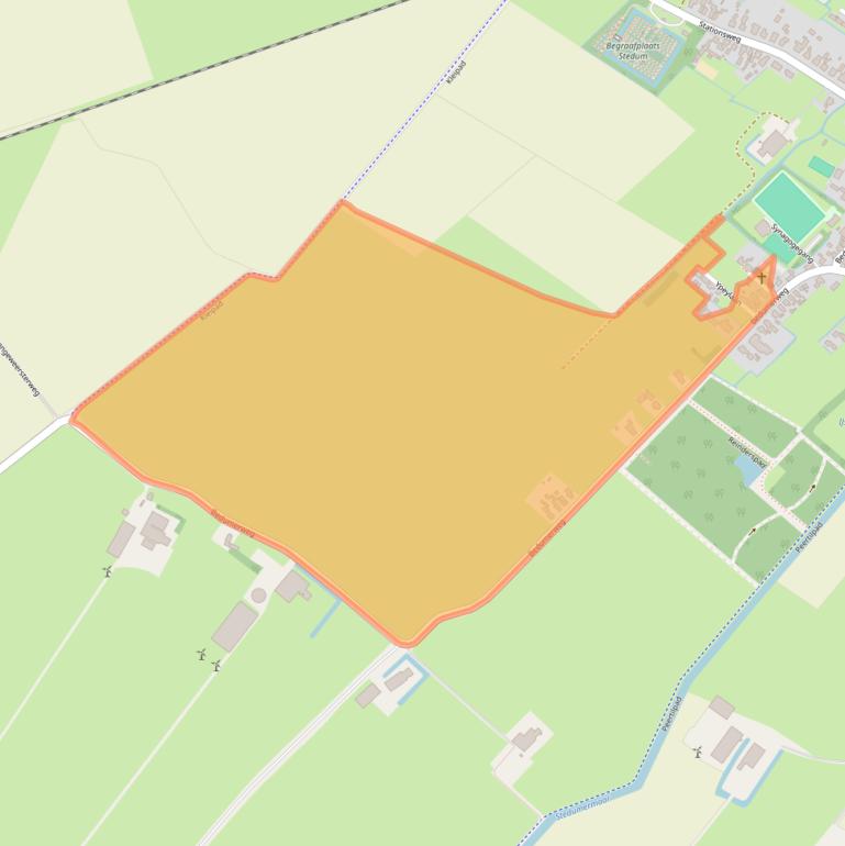 Kaart van postcodegebied 9921PM.