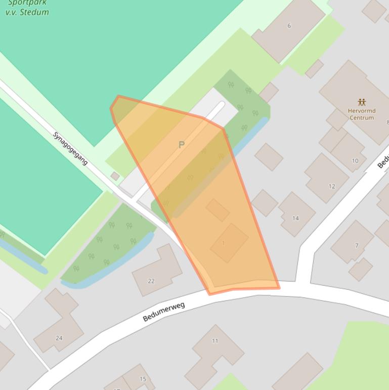 Kaart van postcodegebied 9921PN.