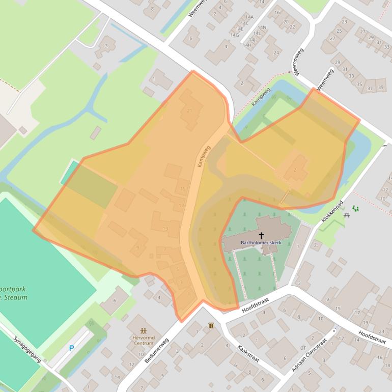 Kaart van postcodegebied 9921PS.
