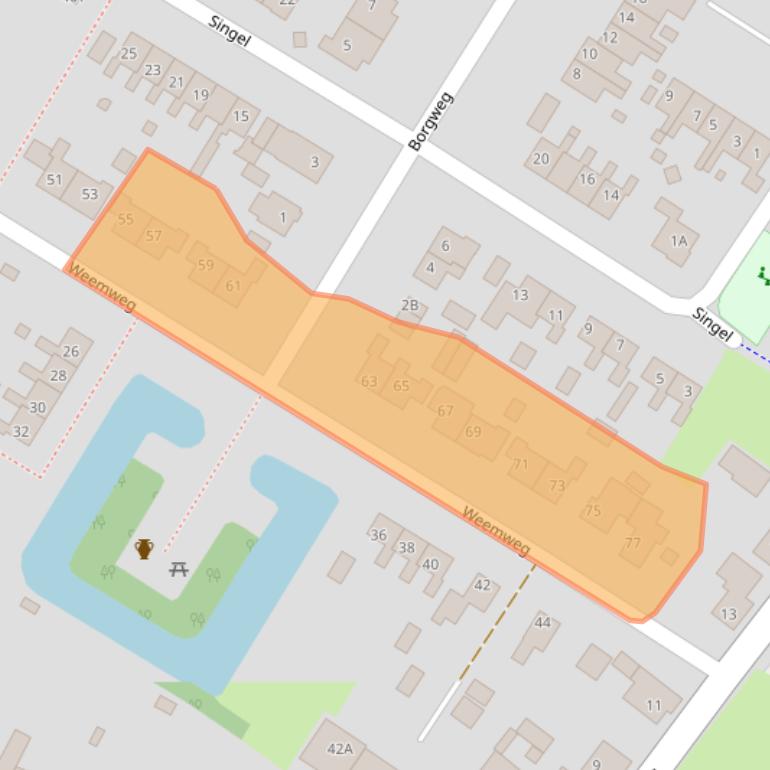 Kaart van postcodegebied 9921RC.