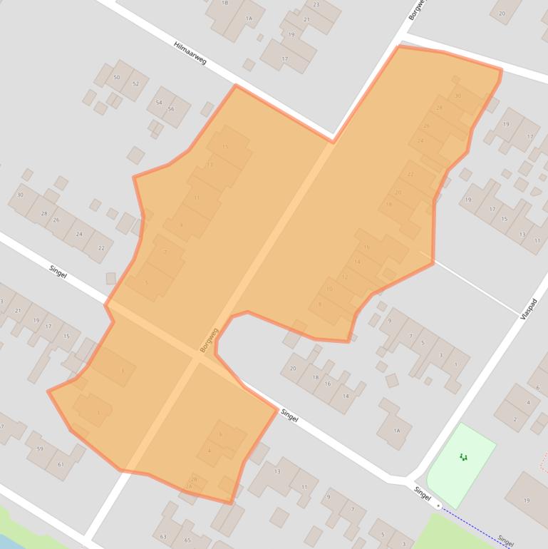 Kaart van postcodegebied 9921RH.