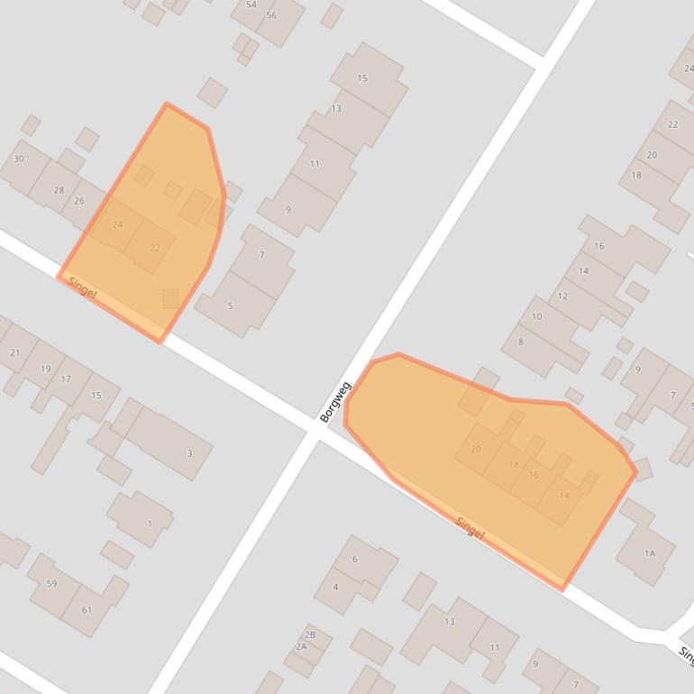 Kaart van postcodegebied 9921RK.