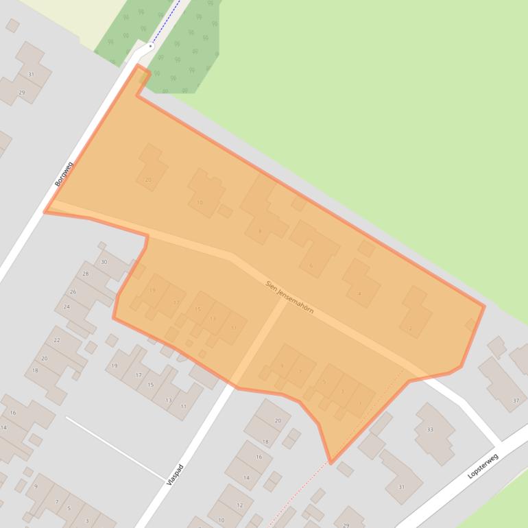 Kaart van postcodegebied 9921RR.