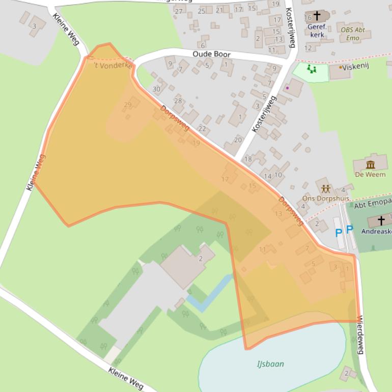 Kaart van postcodegebied 9922PG.