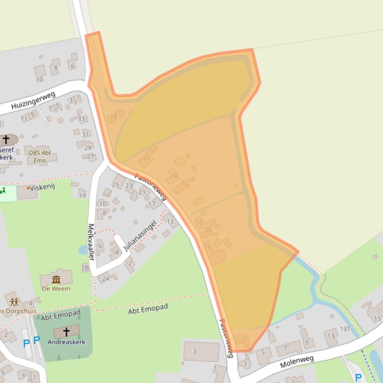 Kaart van postcodegebied 9922PS.