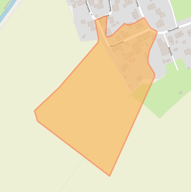 Kaart van postcodegebied 9923PK.