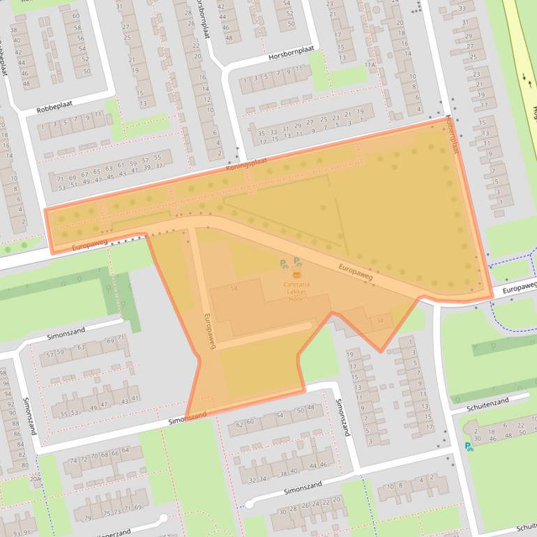 Kaart van postcodegebied 9931AA.