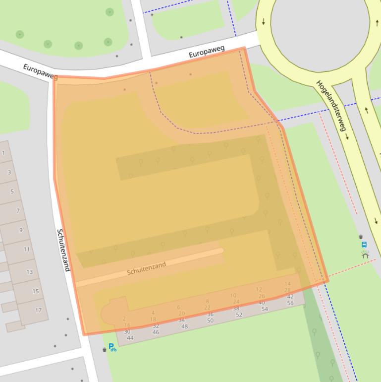 Kaart van postcodegebied 9931AD.