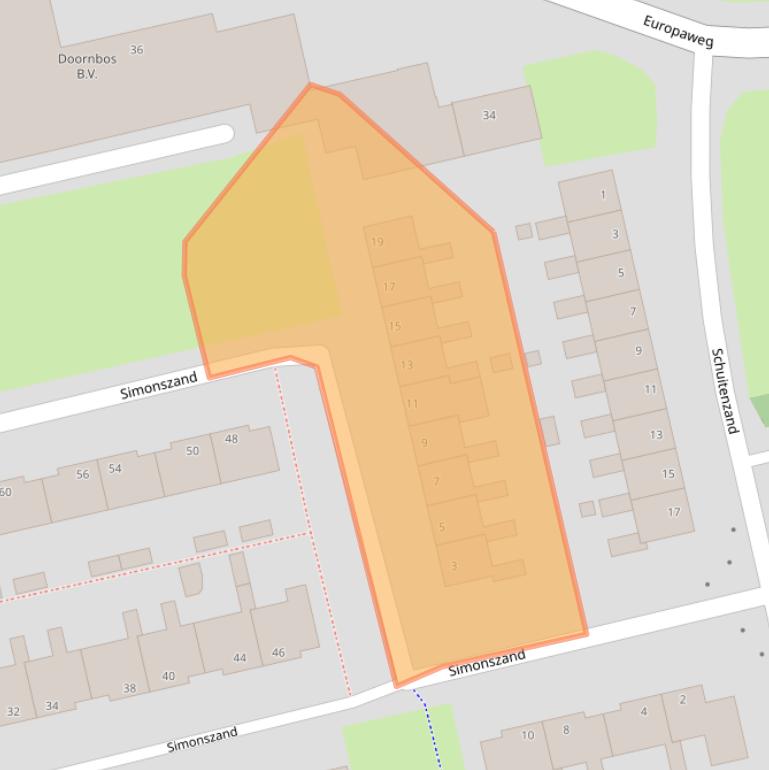 Kaart van postcodegebied 9931AN.