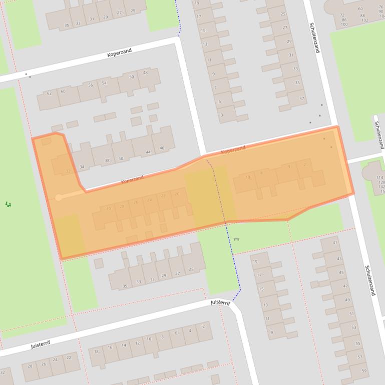 Kaart van postcodegebied 9931BD.