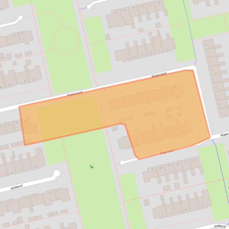 Kaart van postcodegebied 9931BE.