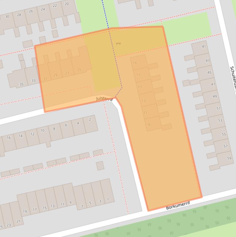 Kaart van postcodegebied 9931BH.