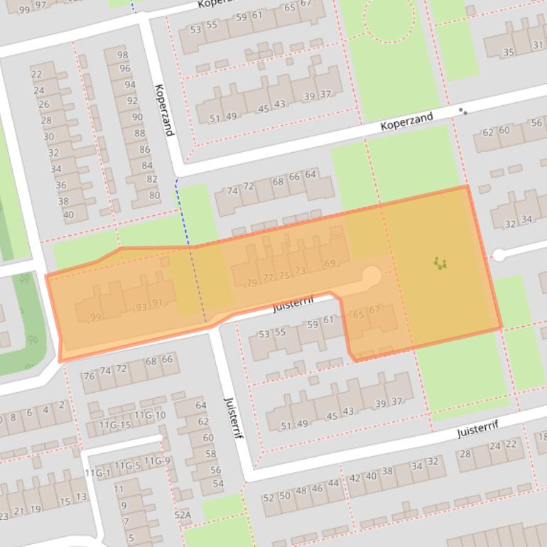 Kaart van postcodegebied 9931BK.