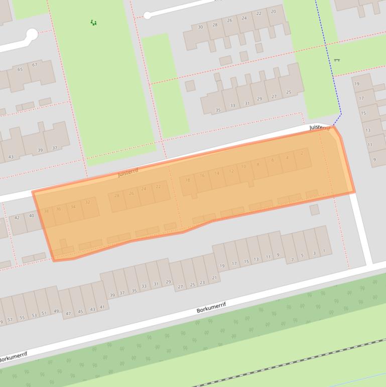 Kaart van postcodegebied 9931BL.