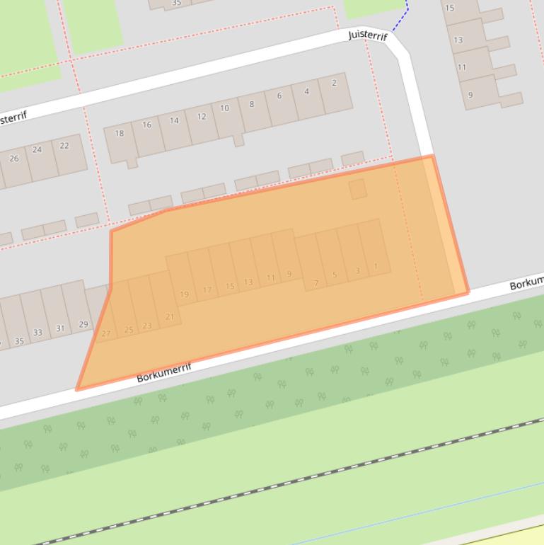 Kaart van postcodegebied 9931BN.