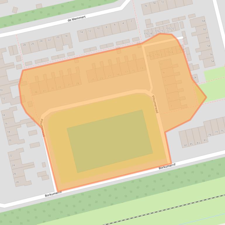 Kaart van postcodegebied 9931BS.