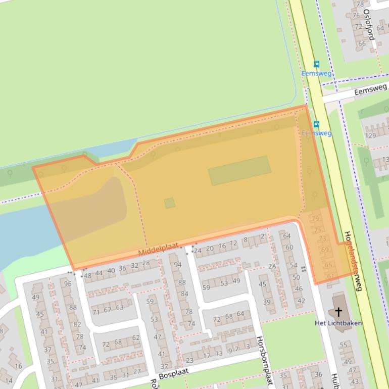 Kaart van postcodegebied 9931CC.