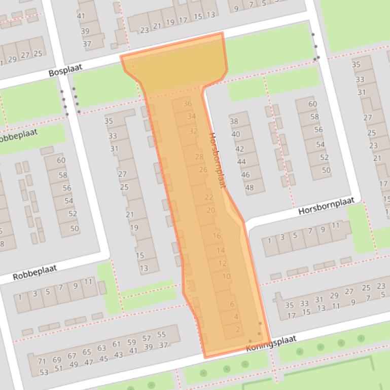 Kaart van postcodegebied 9931CL.