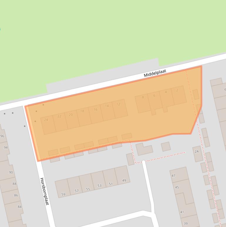 Kaart van postcodegebied 9931EW.