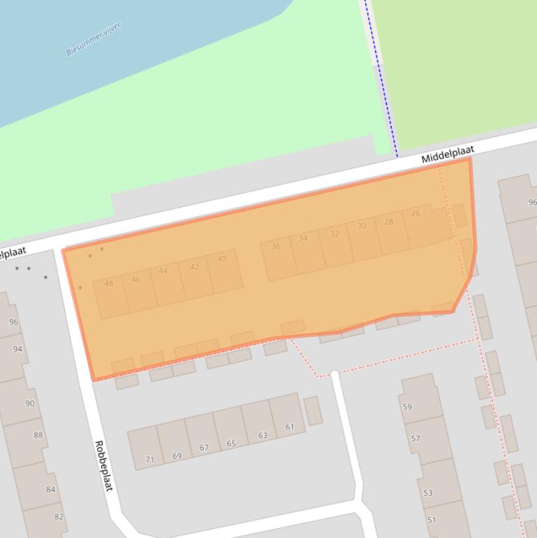 Kaart van postcodegebied 9931EX.