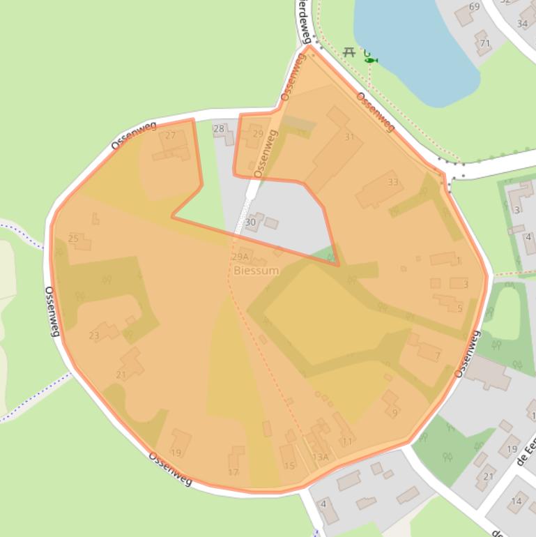 Kaart van postcodegebied 9931TA.