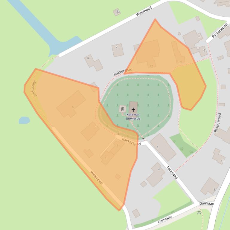 Kaart van postcodegebied 9931TG.