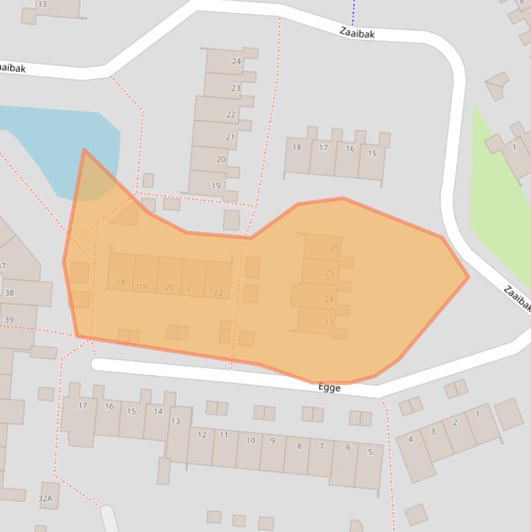Kaart van postcodegebied 9932AL.