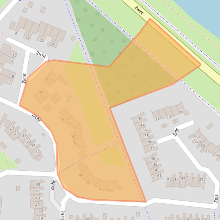 Kaart van postcodegebied 9932BP.