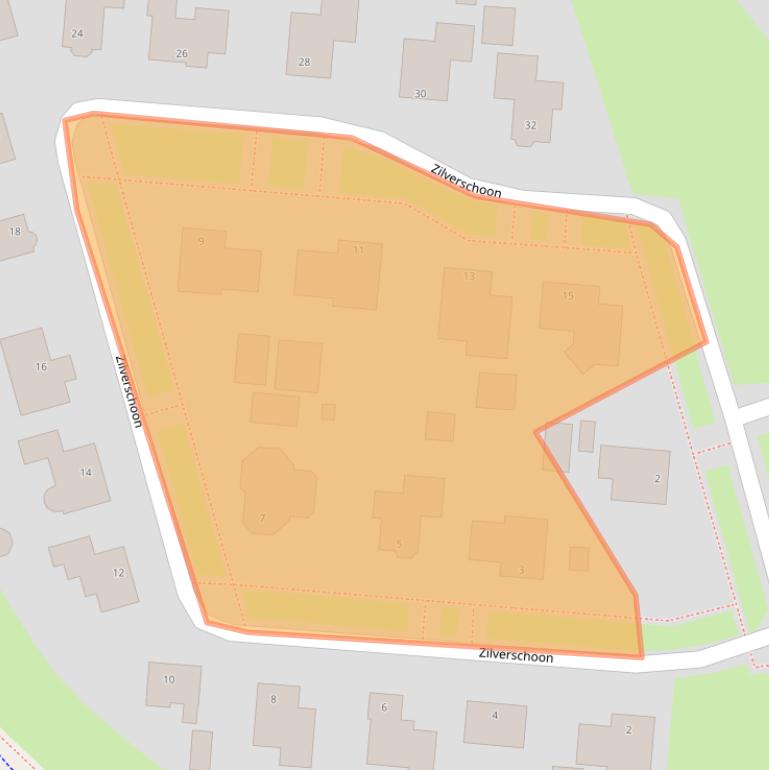 Kaart van postcodegebied 9932CN.