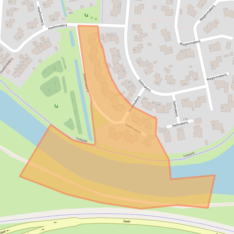 Kaart van postcodegebied 9932GM.
