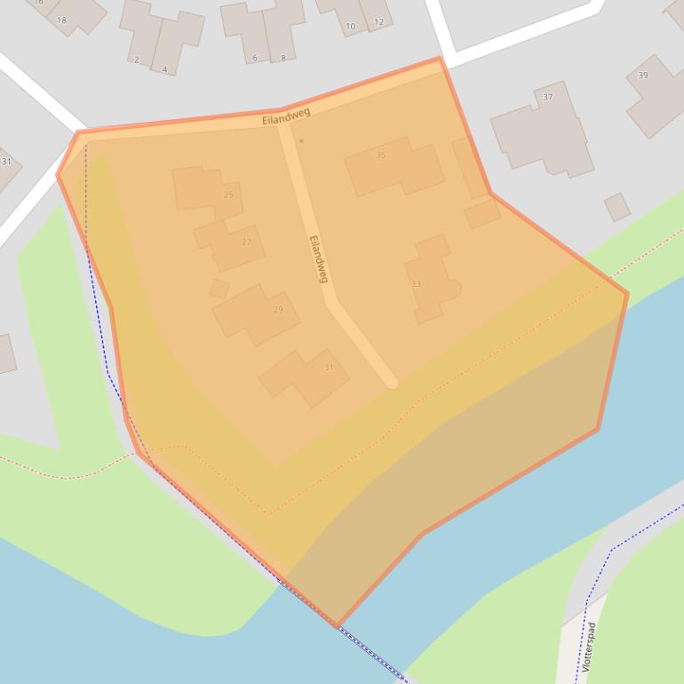 Kaart van postcodegebied 9932HC.