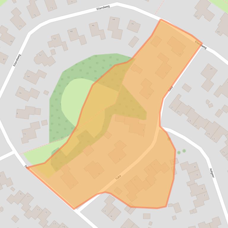 Kaart van postcodegebied 9932HL.