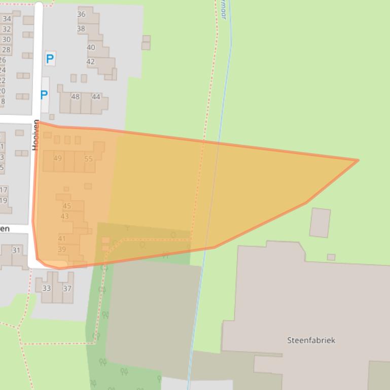 Kaart van postcodegebied 9932JH.