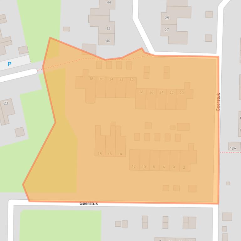 Kaart van postcodegebied 9932JP.