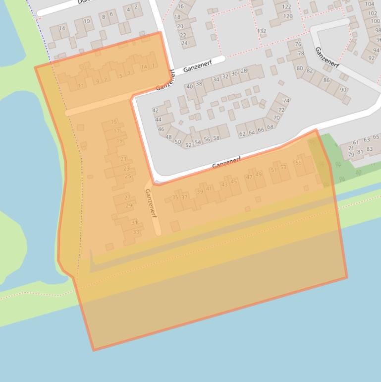 Kaart van postcodegebied 9932KA.