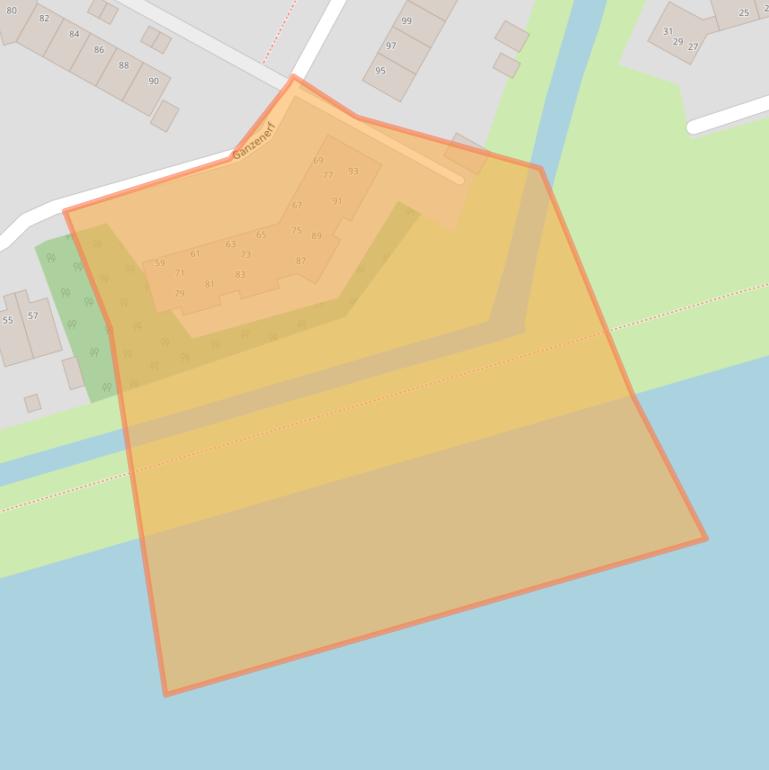 Kaart van postcodegebied 9932KB.